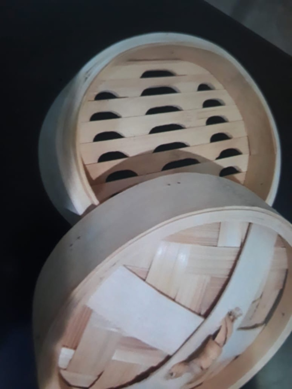 Bamboo Steamer Basket Set - Natural Light Wood